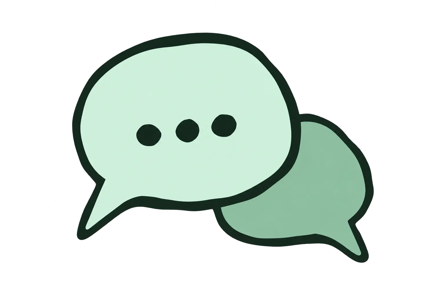 2_55_17 Speech bubbles representing conversation and support